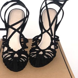 BLACK CAGED HIGH HEELS (ASOS)